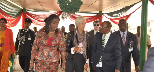 Lagarde arrives Nigeria on 4-day Visit